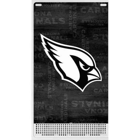 NFL Arizona Cardinals Black & White Xbox Series S Console Skin